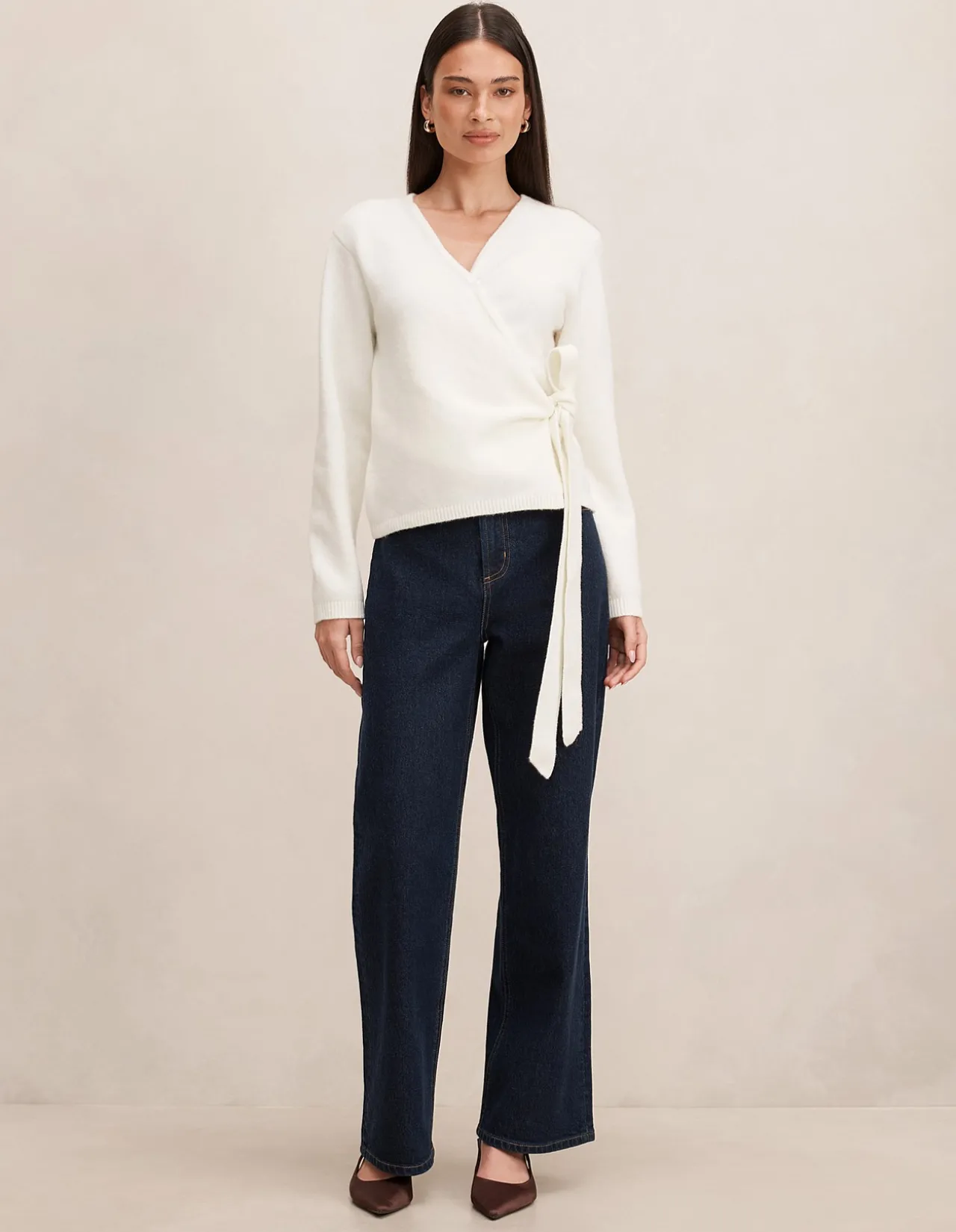 ELYSIA WRAP KNITTED CARDIGAN
