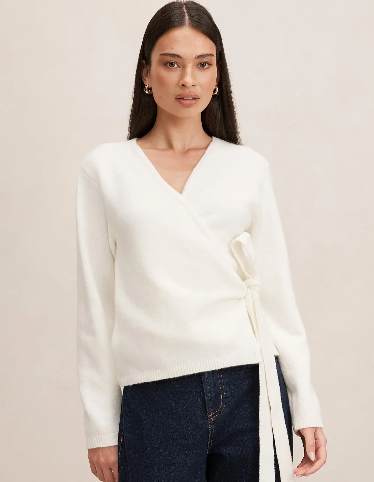 ELYSIA WRAP KNITTED CARDIGAN