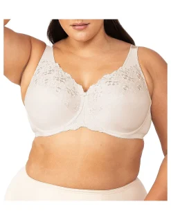 Embroidered Minimiser Underwire Bra