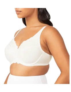 Embroidered Minimiser Underwire Bra