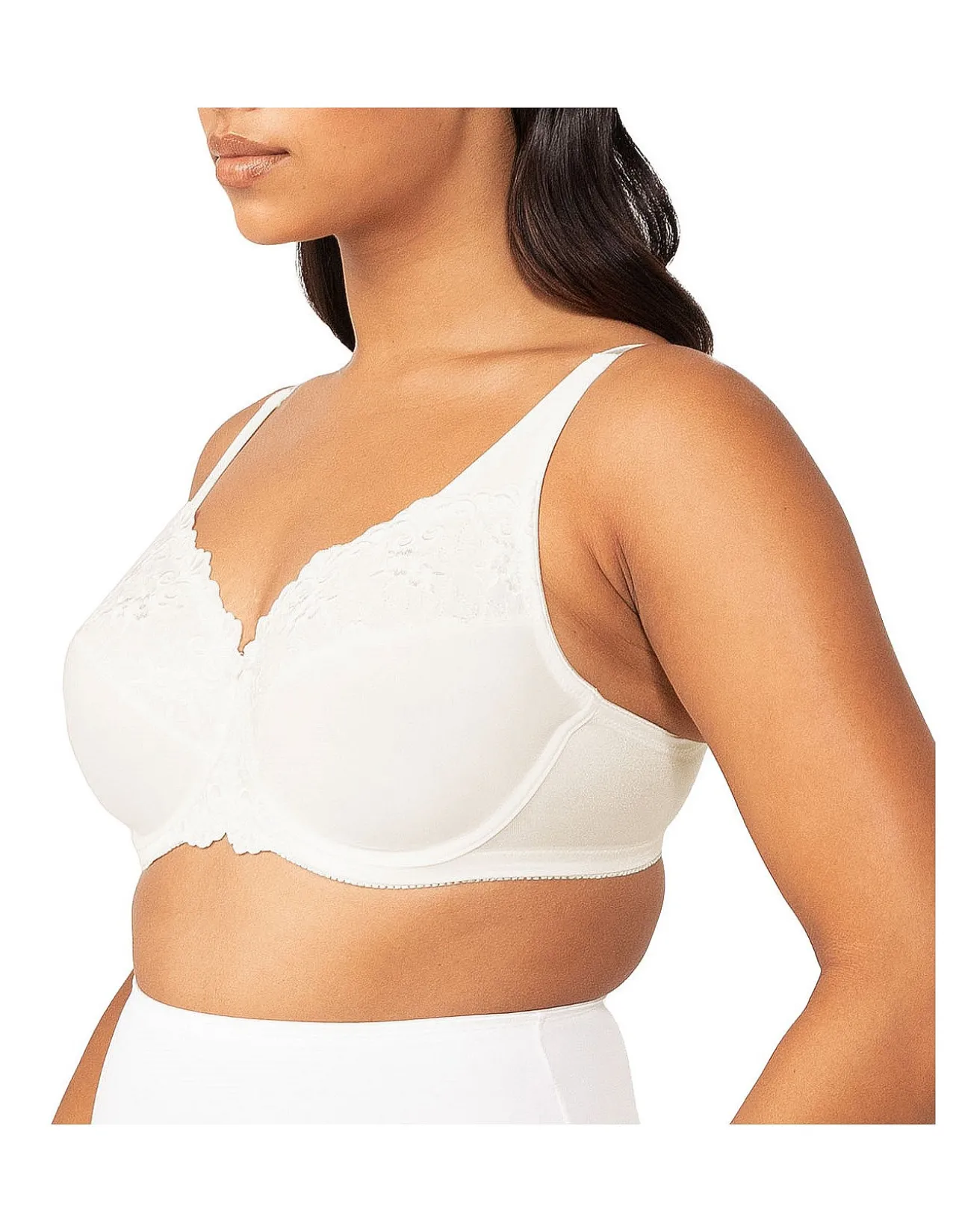 Embroidered Minimiser Underwire Bra