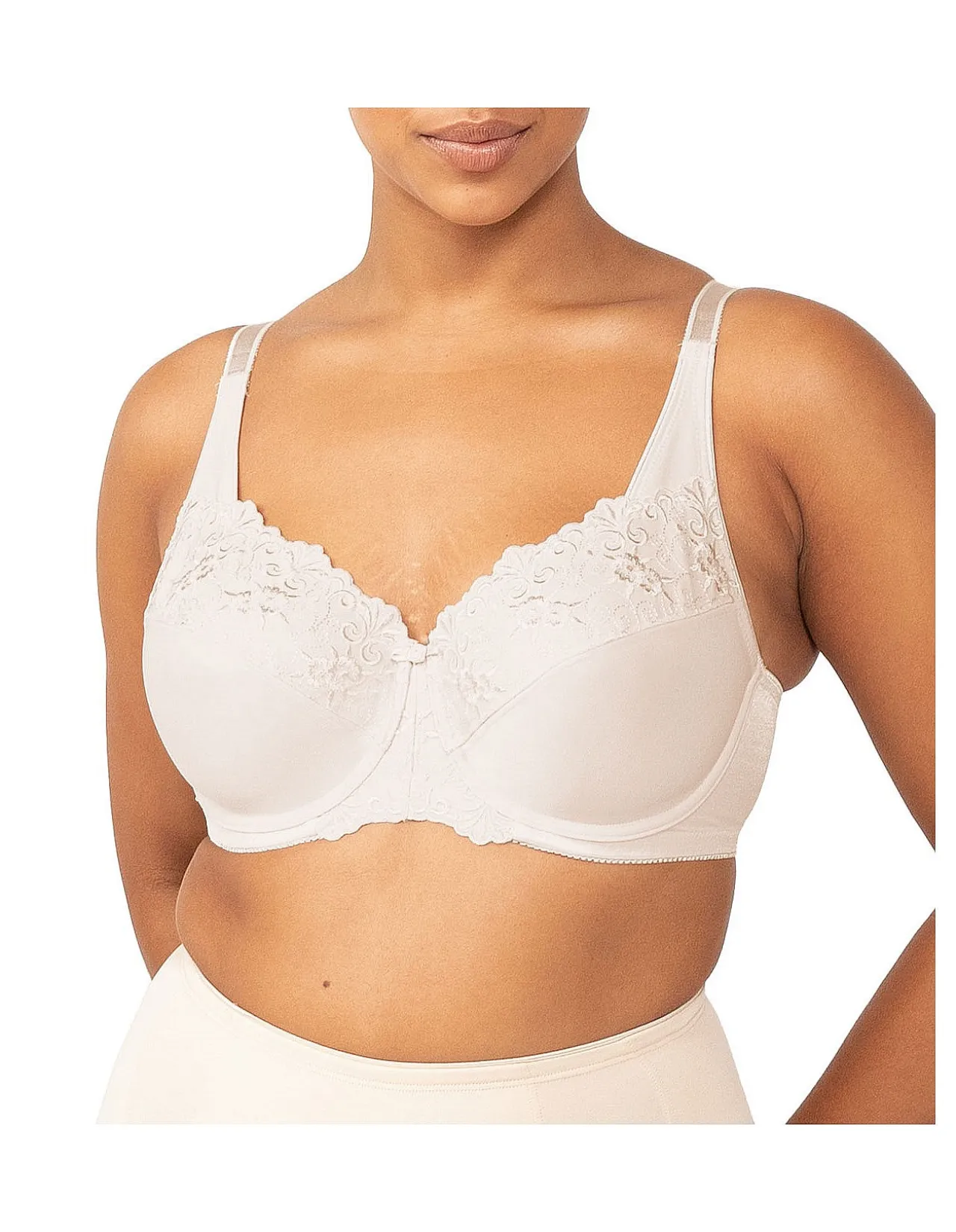Embroidered Minimiser Underwire Bra
