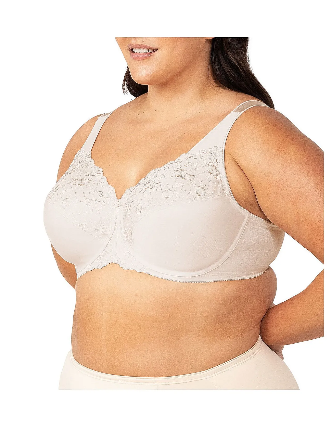 Embroidered Minimiser Underwire Bra