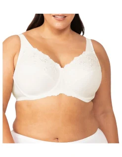 Embroidered Minimiser Underwire Bra