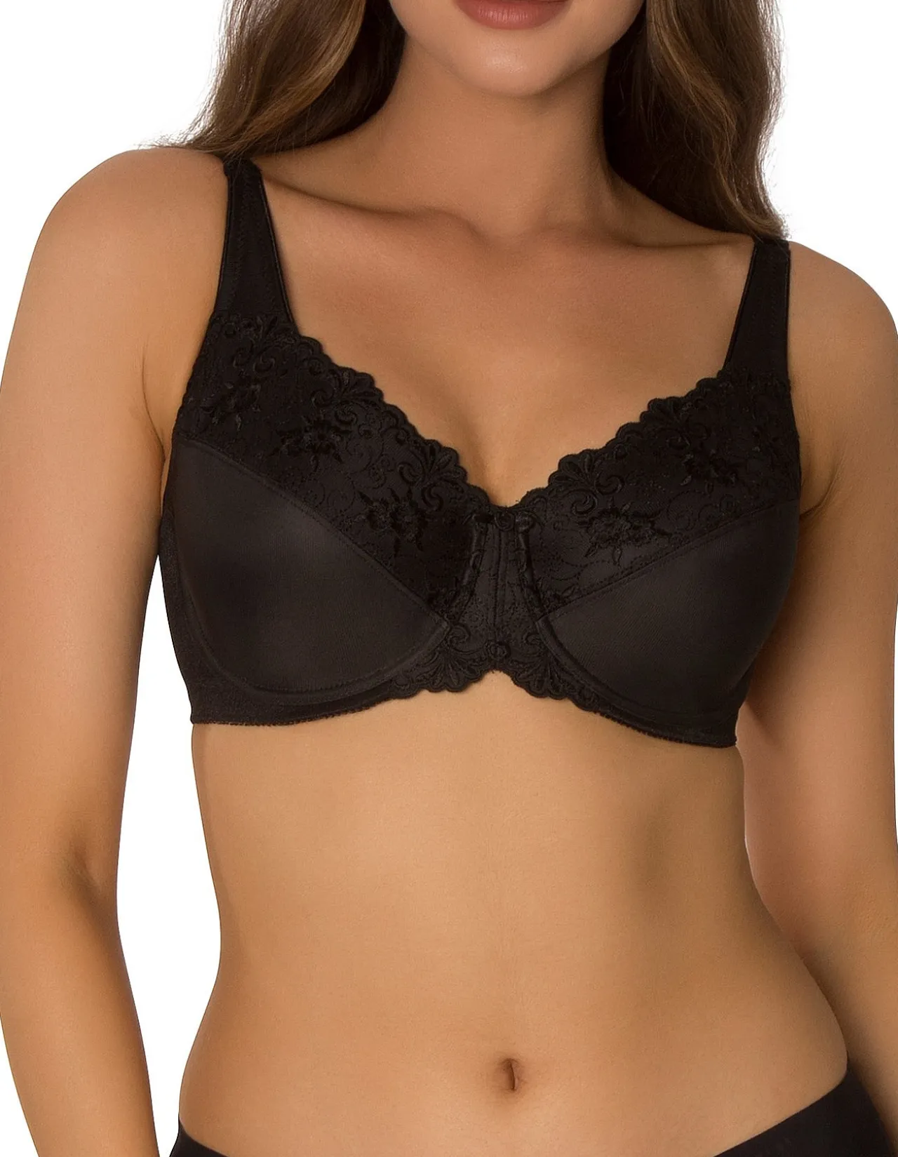 Embroidered Minimiser Underwire Bra