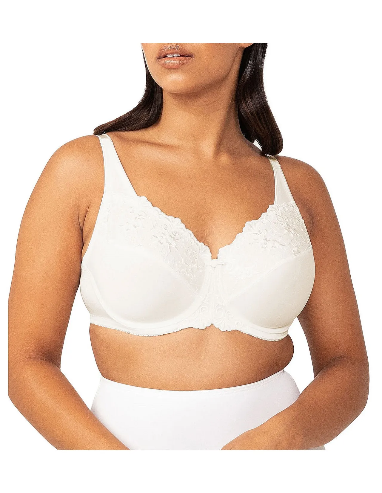 Embroidered Minimiser Underwire Bra
