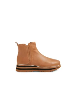 Emer Platform Midsole Leather Ankle Boots