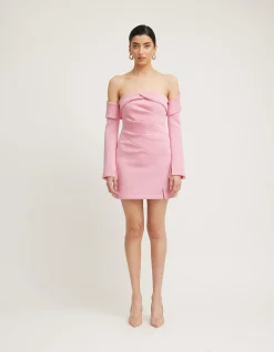 Emmaline Off Shoulder Long Sleeve Mini Dress