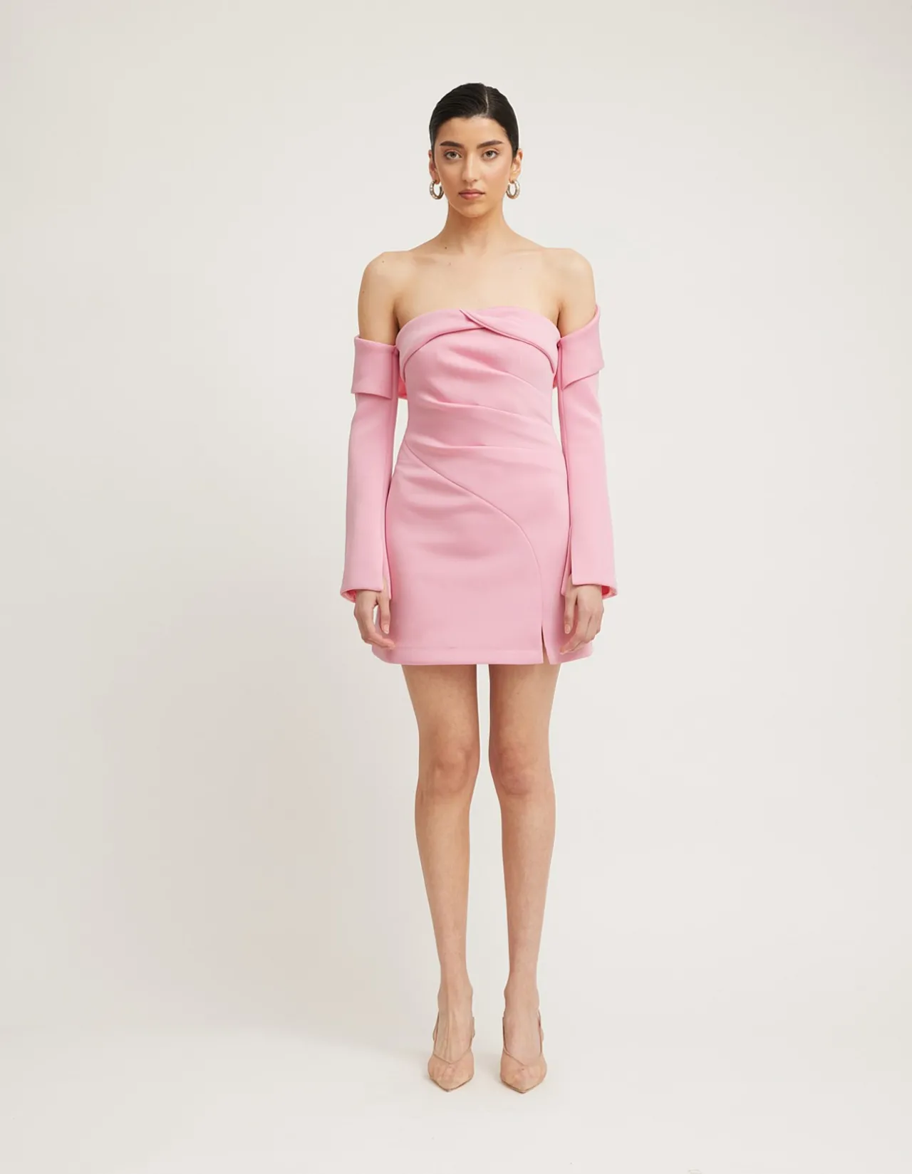 Emmaline Off Shoulder Long Sleeve Mini Dress