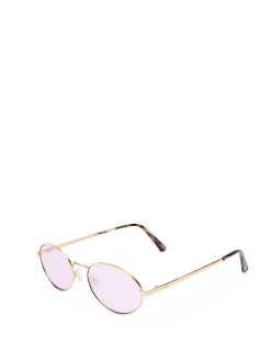 EPHERMERIS GOLD OVAL SUNGLASSES