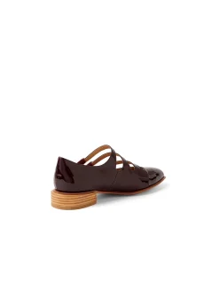 Ernie Triple Strap Patent Leather Flats