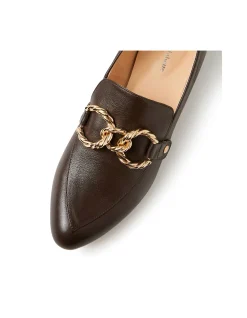 Esben Chain Detail Leather Loafers