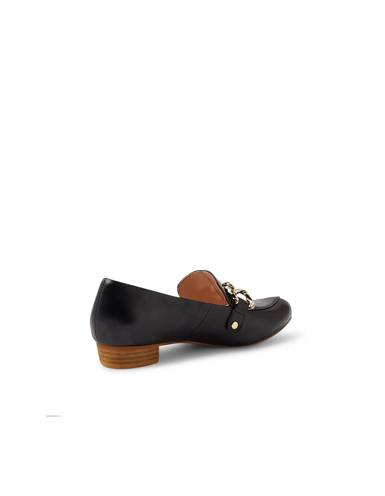 Esben Twisted Chain Detail Leather Loafers