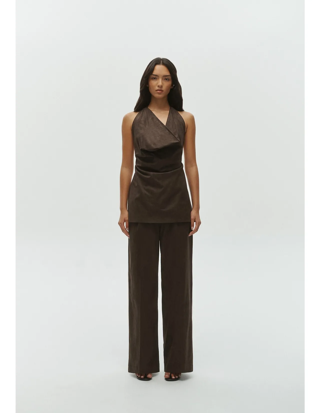 Essa Relaxed Wide Leg Tailored Pant