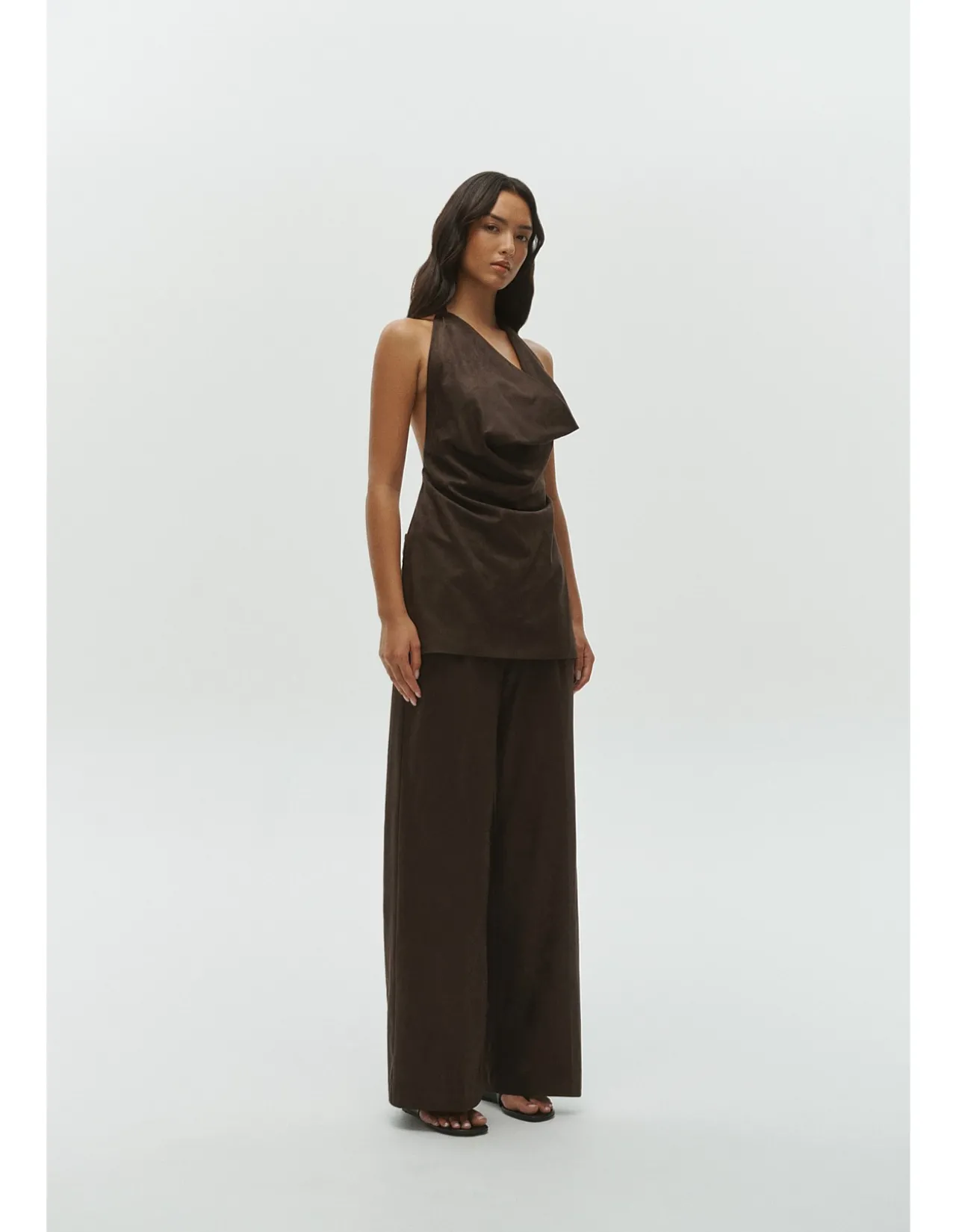 Essa Relaxed Wide Leg Tailored Pant