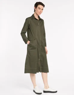 ESSENTIAL POPLIN DRESS