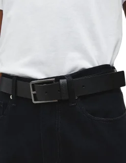 Essential Square Buckle Leather Belt