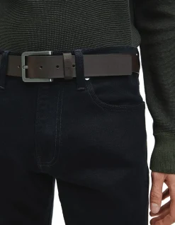 Essential Square Buckle Leather Belt
