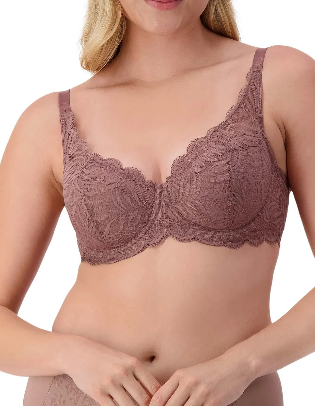 Essential Lace Balconette Padded Bra