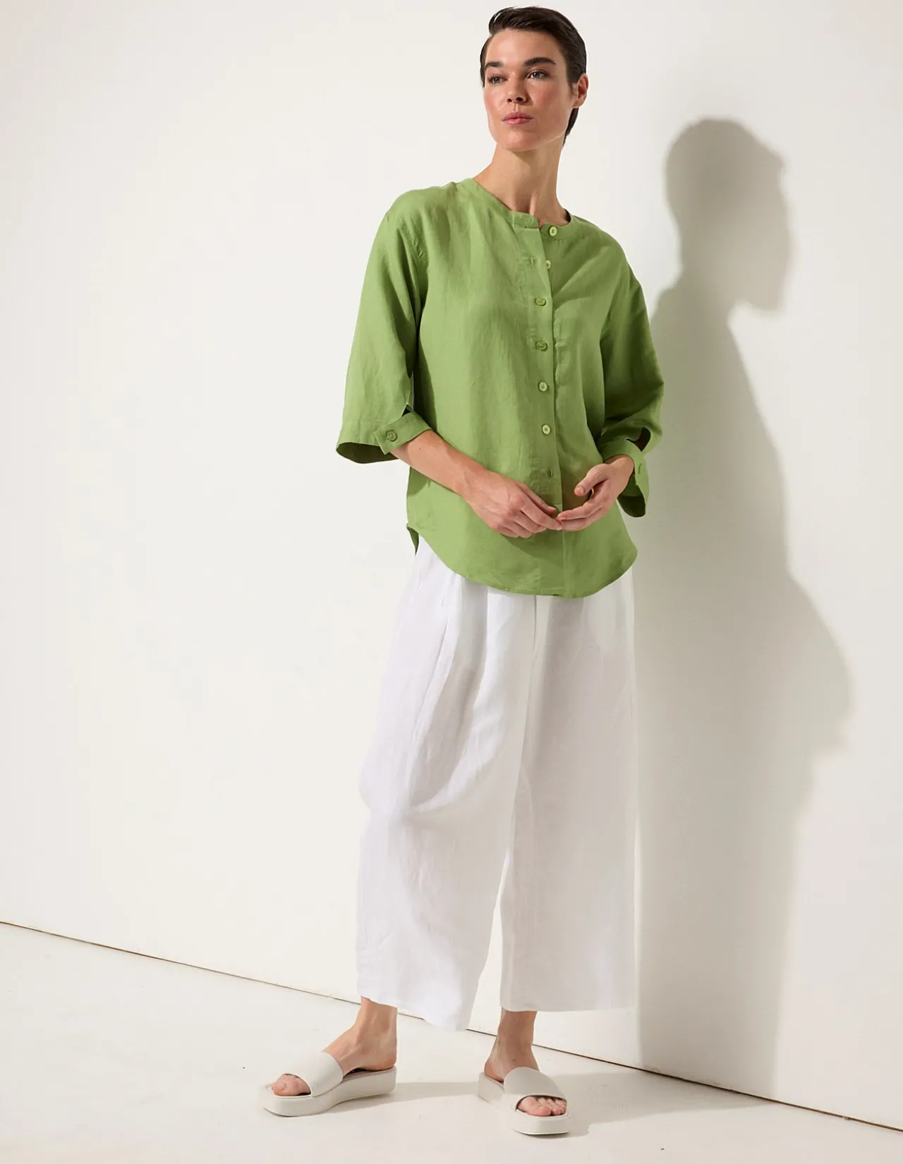 ESSENTIAL LINEN OVERSHIRT