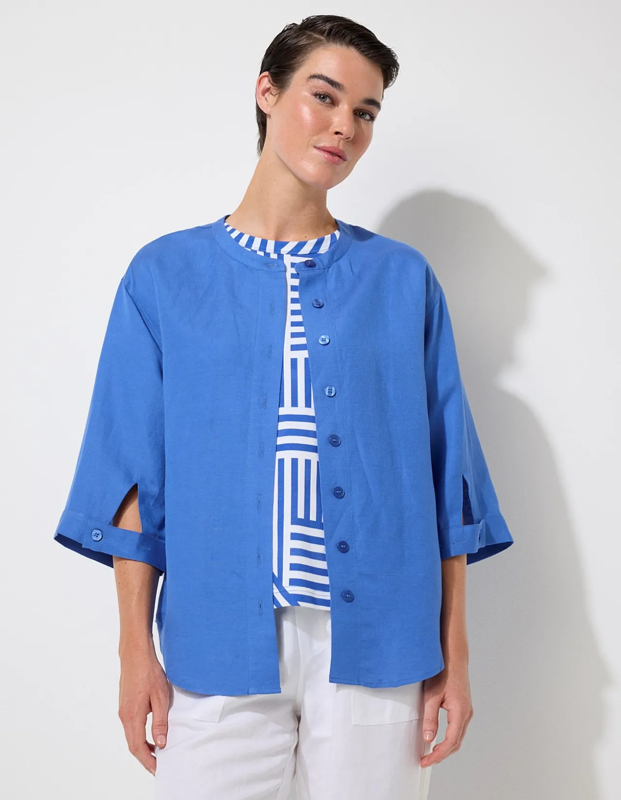 ESSENTIAL LINEN OVERSHIRT