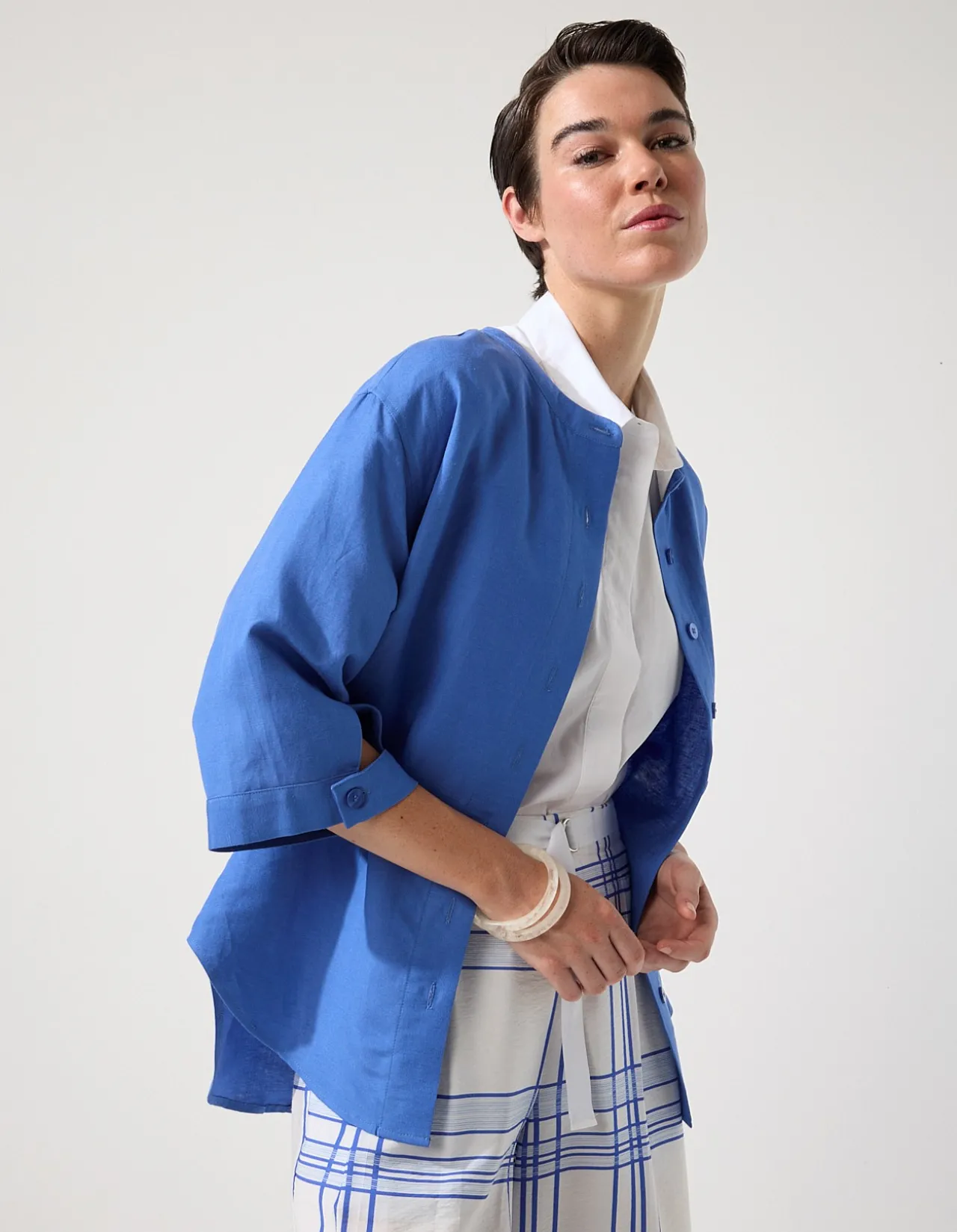 ESSENTIAL LINEN OVERSHIRT