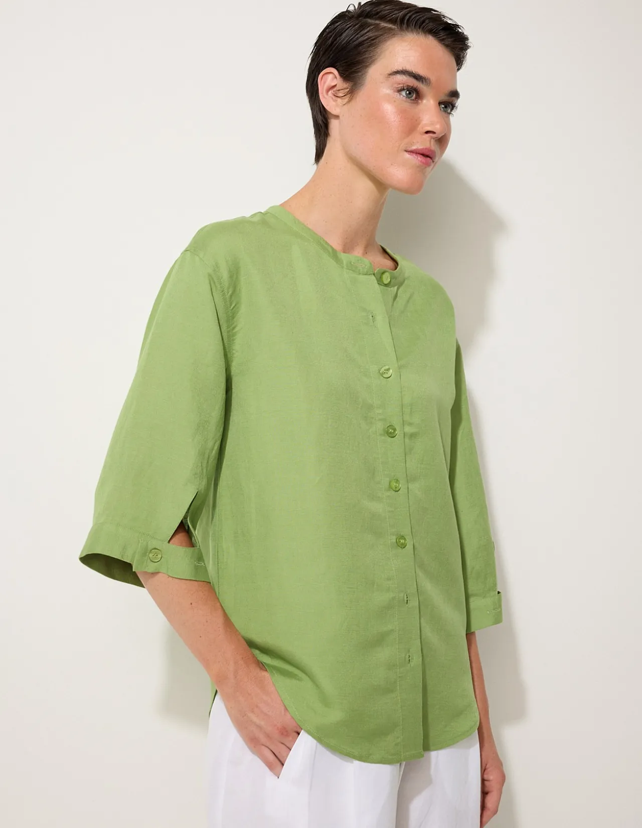 ESSENTIAL LINEN OVERSHIRT