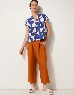 ESSENTIAL LINEN WRAP PANT