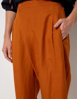 ESSENTIAL LINEN WRAP PANT