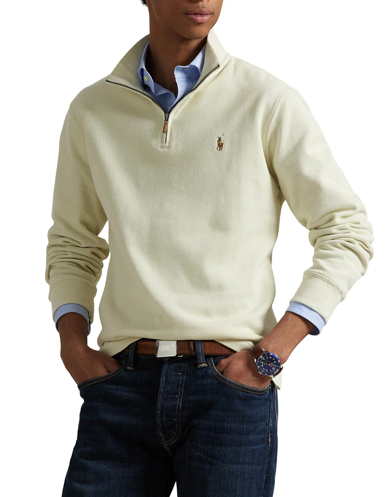 Estate-Rib Quarter-Zip Pullover