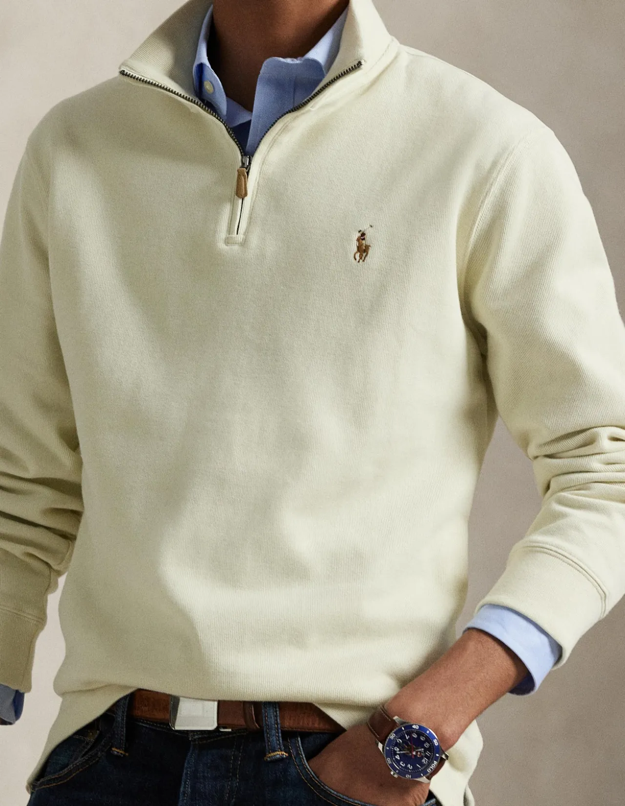 Estate-Rib Quarter-Zip Pullover