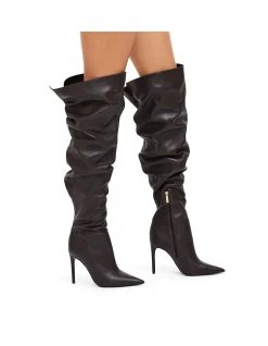 Eterno Slouch Leather Over The Knee Boot