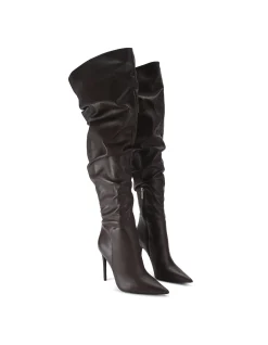 Eterno Slouch Leather Over The Knee Boot