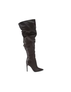 Eterno Slouch Leather Over The Knee Boot