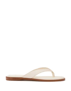 Ethel Vintage Ivory Leather Thong