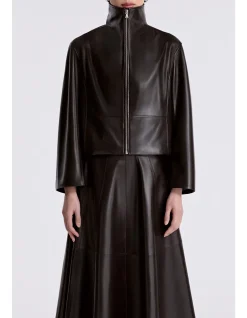 Etienne Structured Lambskin Leather Jacket