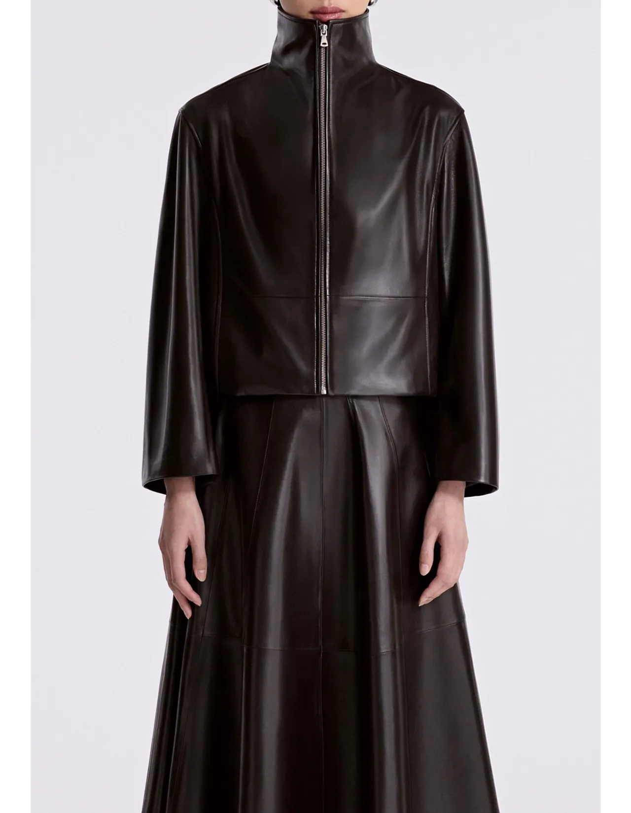 Etienne Structured Lambskin Leather Jacket