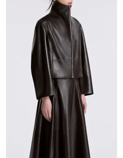 Etienne Structured Lambskin Leather Jacket