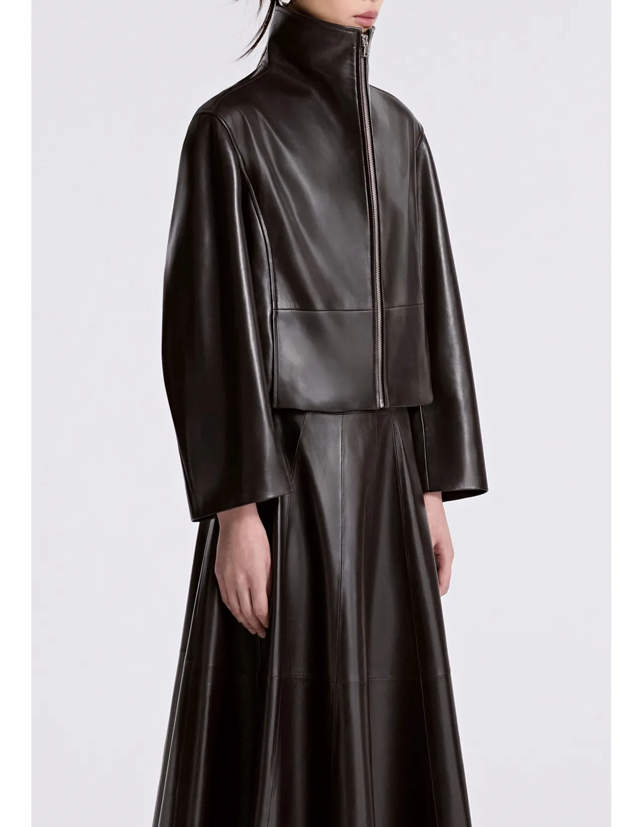 Etienne Structured Lambskin Leather Jacket