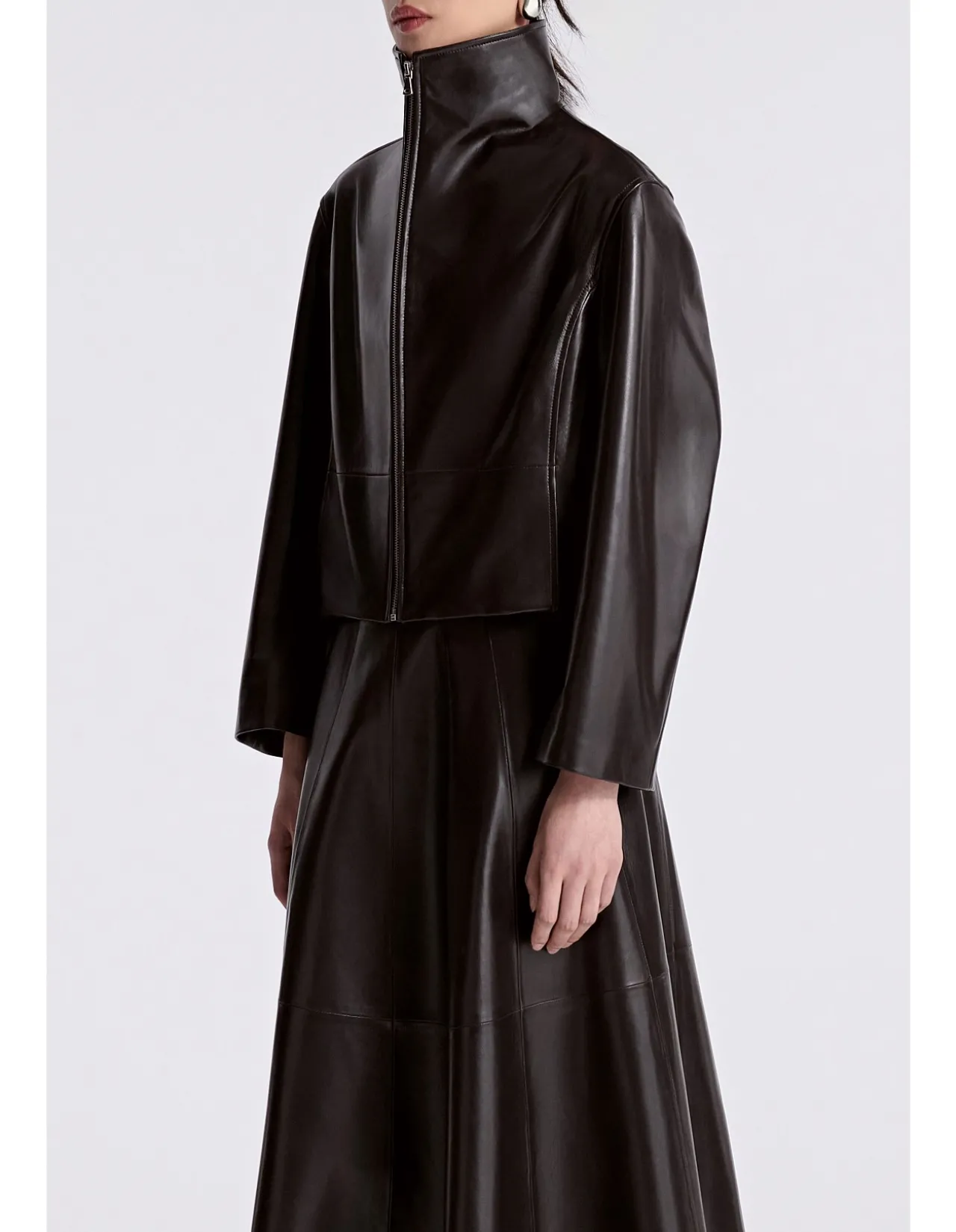 Etienne Structured Lambskin Leather Jacket