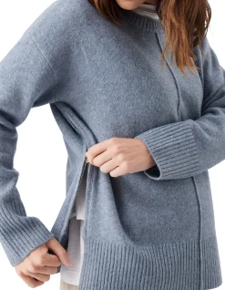 Eva Nursing Knit with Side Zippers