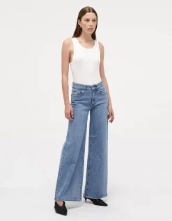 Eva Wide Mid Rise 82 cm Wide Leg Jeans