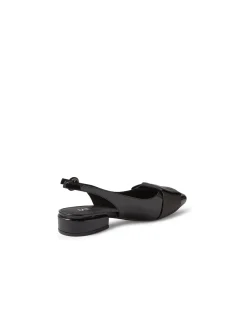 Evens Patent Bow Slingback Flats