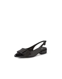 Evens Patent Bow Slingback Flats