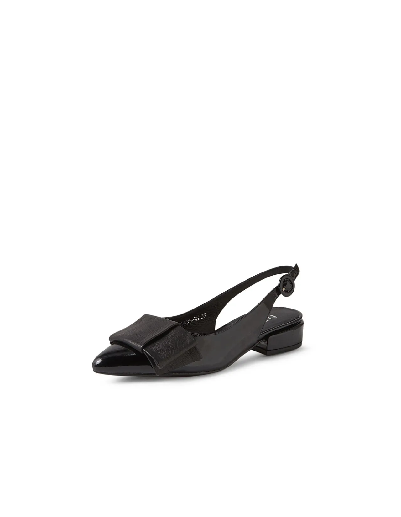 Evens Patent Bow Slingback Flats