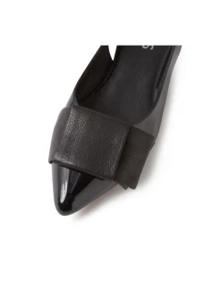 Evens Patent Bow Slingback Flats
