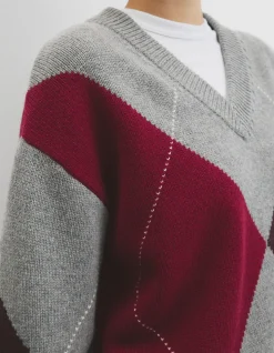Extrafine Merino Argyle Knit