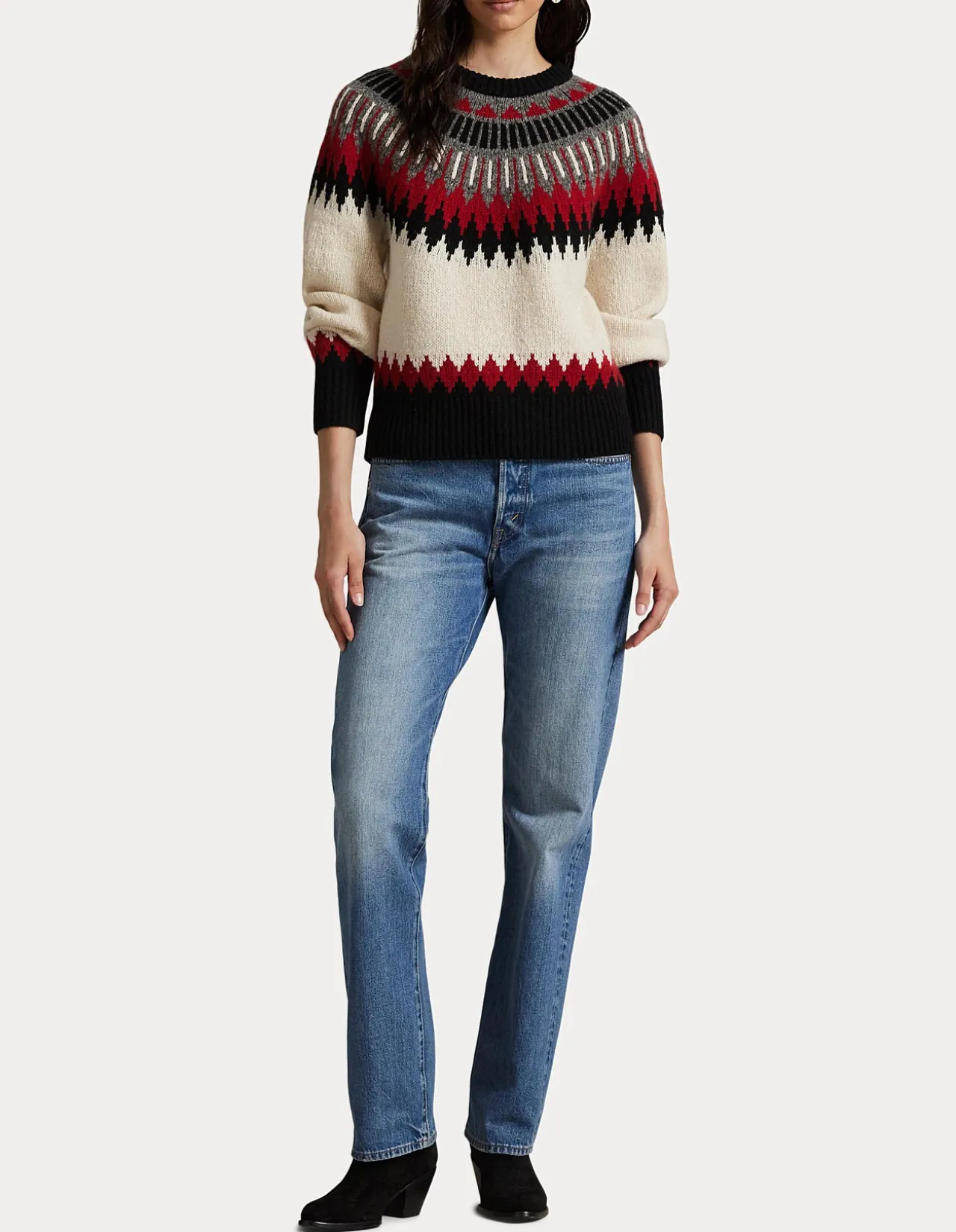 FAIR ISLE WOOL-CASHMERE SWEATER