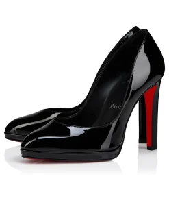 FANNYLOVE ALTA 120 LEATHER PATENT BLACK PUMP