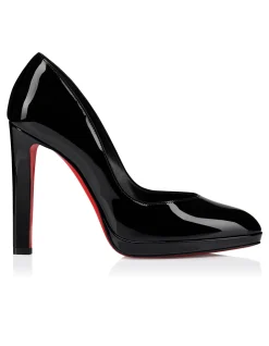 FANNYLOVE ALTA 120 LEATHER PATENT BLACK PUMP